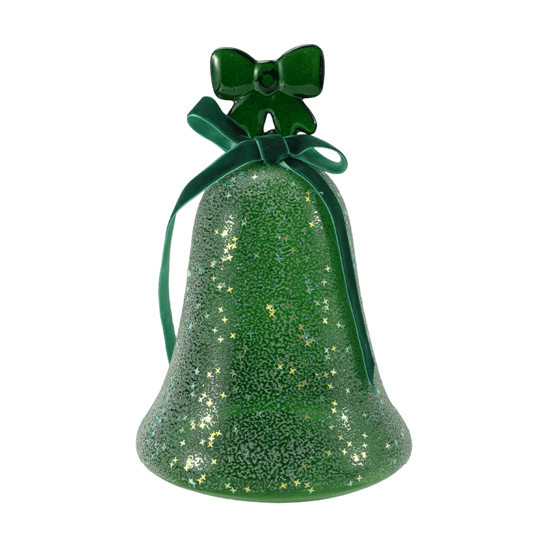 Mercury Glass Angel figura / matt/csillogó üvegharang dekor (LED-del)
