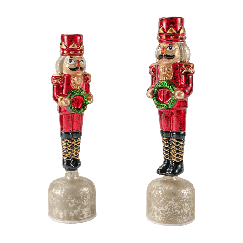 Vintage Mercury üveg diótörő figura (piros kivitel)