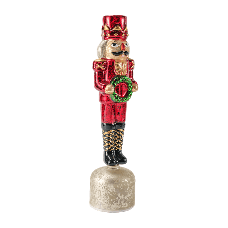 Vintage Mercury üveg diótörő figura (piros kivitel)