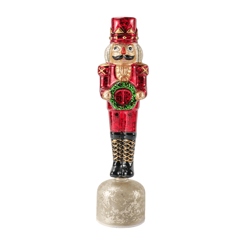 Vintage Mercury üveg diótörő figura (piros kivitel)