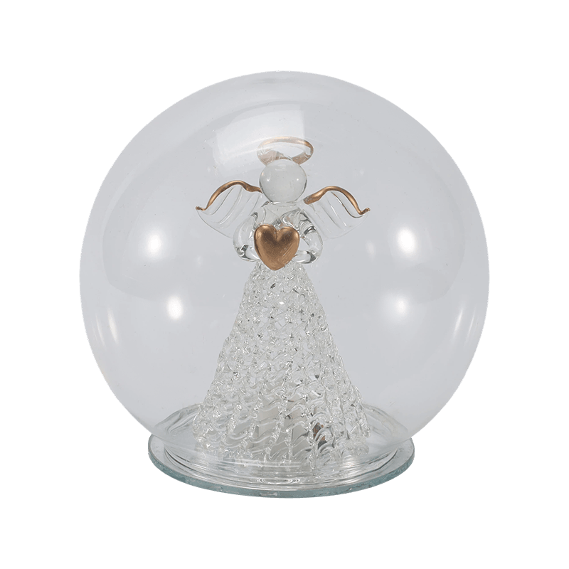Ünnepi Glass Cloche & Globe Light (angyal / betlehemes / karácsonyfa / szarvaserdő stílusok)
