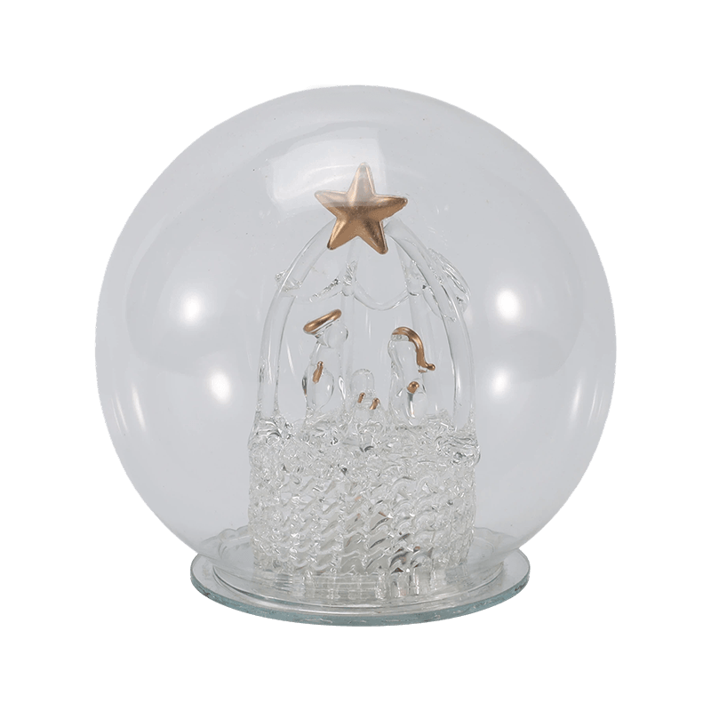 Ünnepi Glass Cloche & Globe Light (angyal / betlehemes / karácsonyfa / szarvaserdő stílusok)