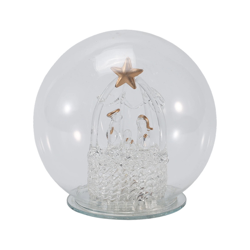 Ünnepi Glass Cloche & Globe Light (angyal / betlehemes / karácsonyfa / szarvaserdő stílusok)
