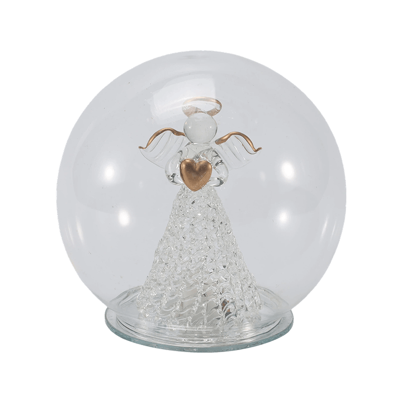 Ünnepi Glass Cloche & Globe Light (angyal / betlehemes / karácsonyfa / szarvaserdő stílusok)