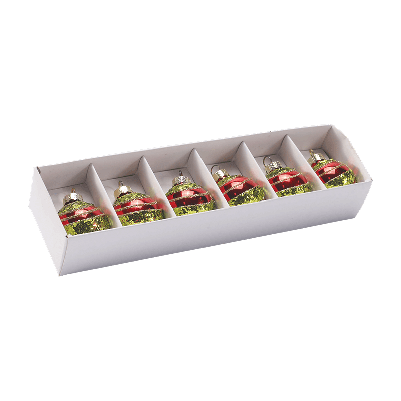 Kézzel fújt üveg karácsonyi golyódísz