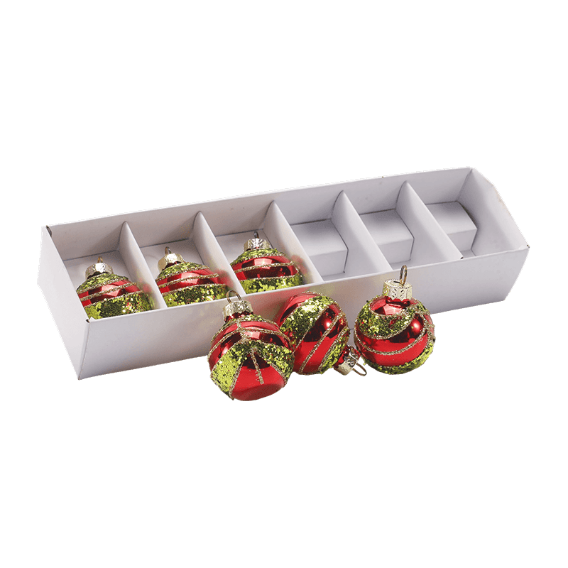 Kézzel fújt üveg karácsonyi golyódísz