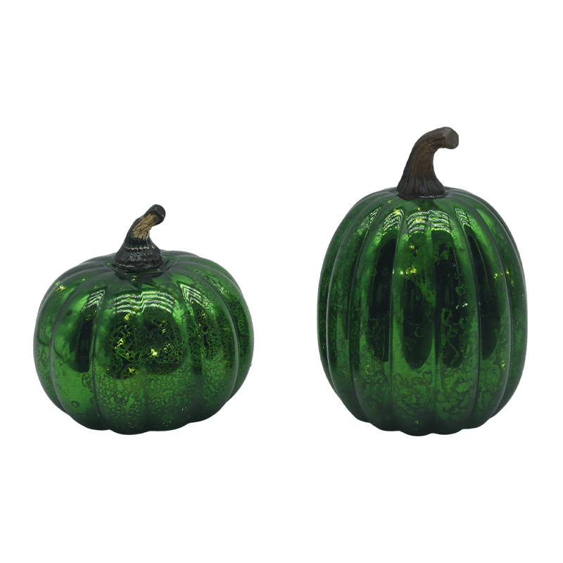 12*15cm-es Halloween LED üveg sütőtök lámpa asztali dísz